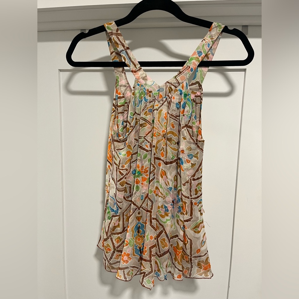 Diane von Furstenberg silk top, Size 2 - Picture 3 of 5